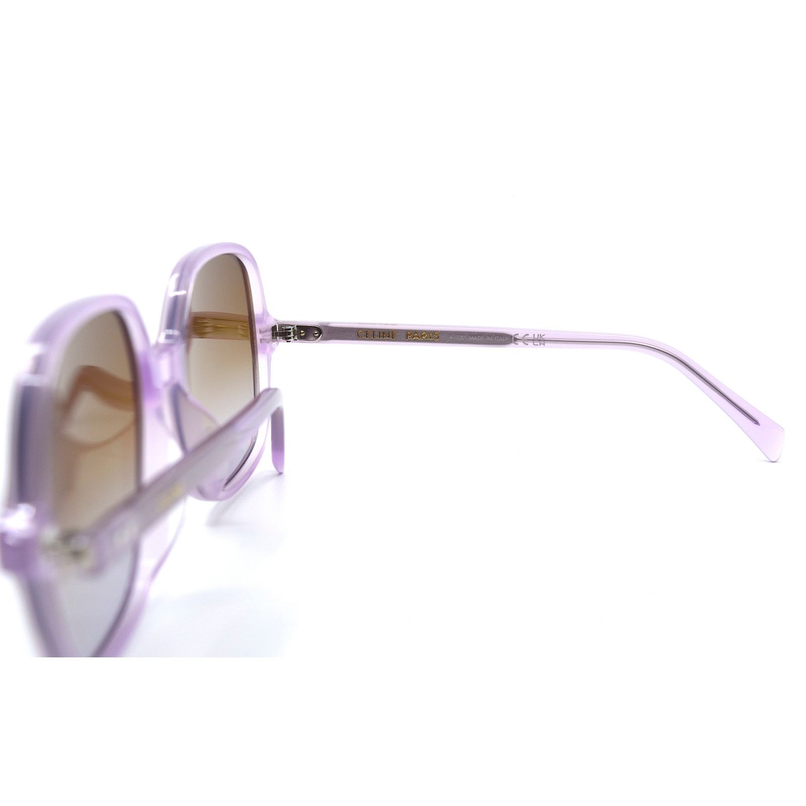 Celine NEW CELINE CL40244U 78F OPAL LILAC BROWN GRADIENT SUNGLASSES Size ONE SIZE - 9 Thumbnail