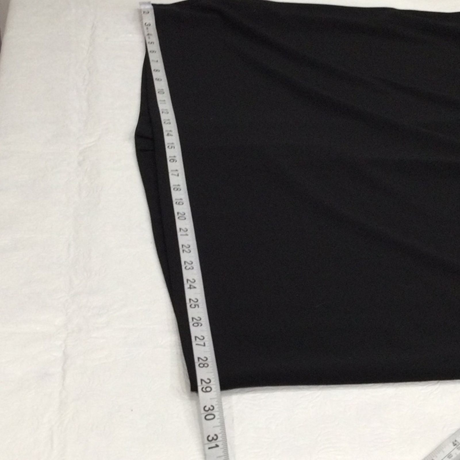 Other Susan Graver Black Knee Length Back Split A-line Skirt 3X Size 42" / US 20 - 15 Thumbnail