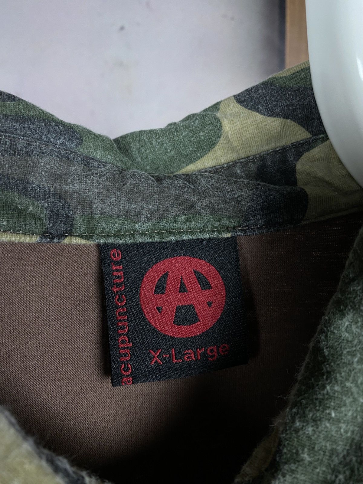 Acupuncture 💋Vintage Polo T-Shirt Acupuncture 3D Logo Army VTG Tee💋 Size US XL / EU 56 / 4 - 11 Thumbnail