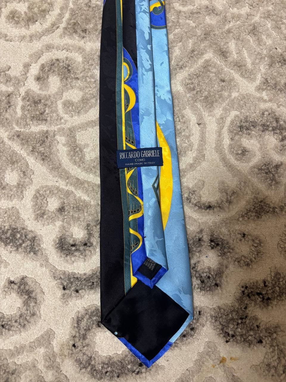 Vintage RICCARDO GABRIELE VINTAGE Silk tie Made in Italy Size ONE SIZE - 9 Thumbnail