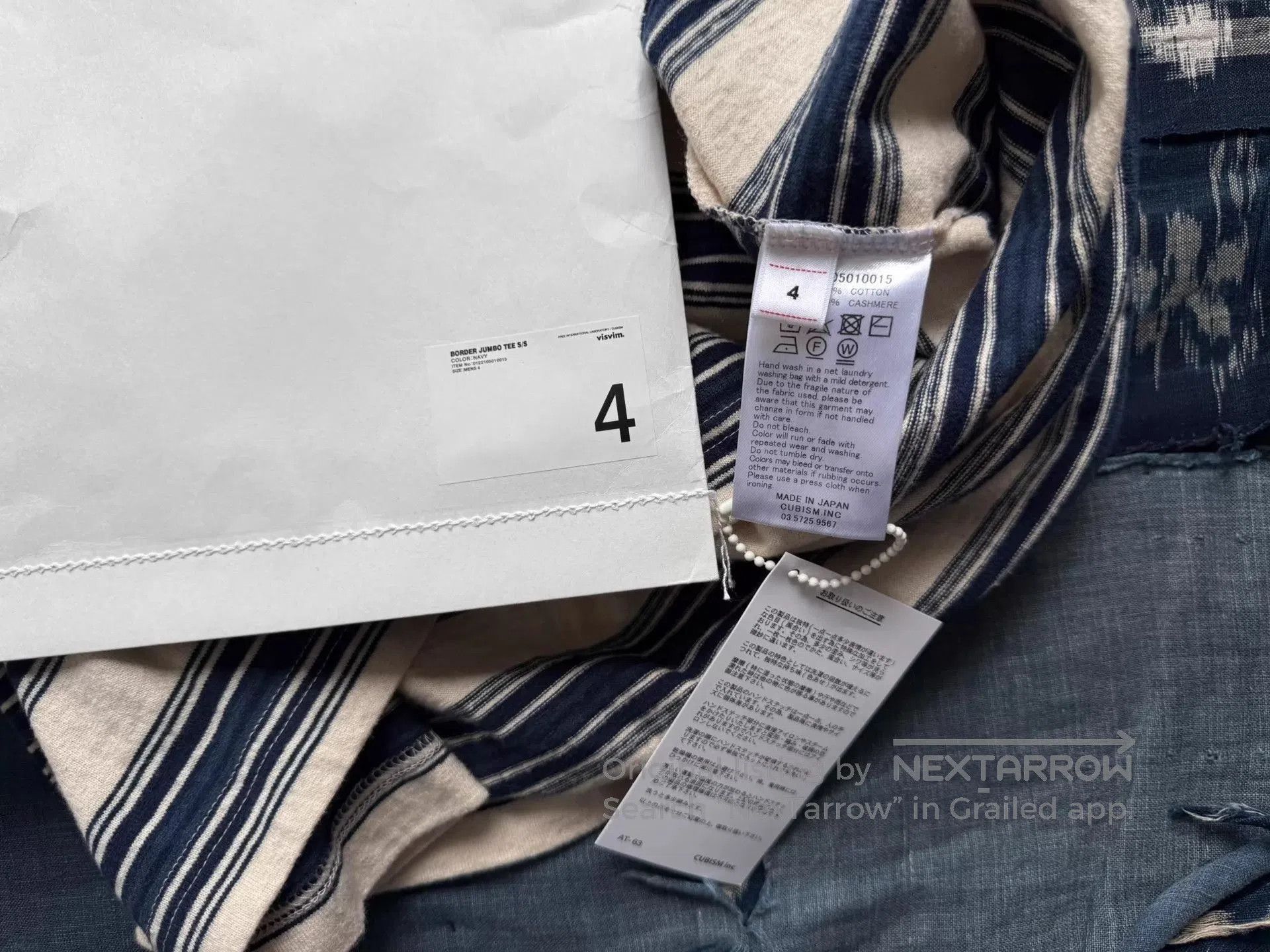 Visvim Striped Short Sleeve Pocket T. Size US XL / EU 56 / 4 - 9 Thumbnail
