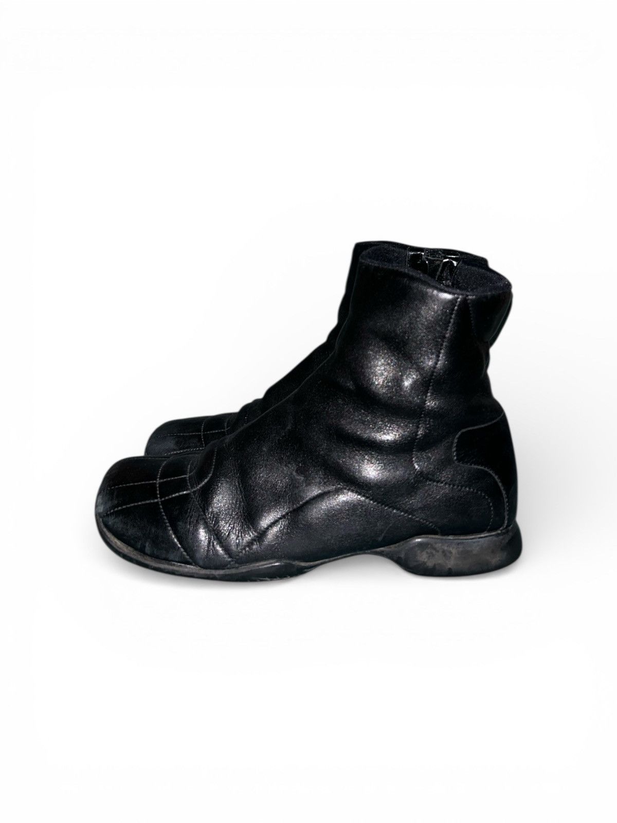 Prada Sport Linea Rossa Leather Zip Ankle Boots Size US 6.5 / IT 36.5 - 6 Thumbnail