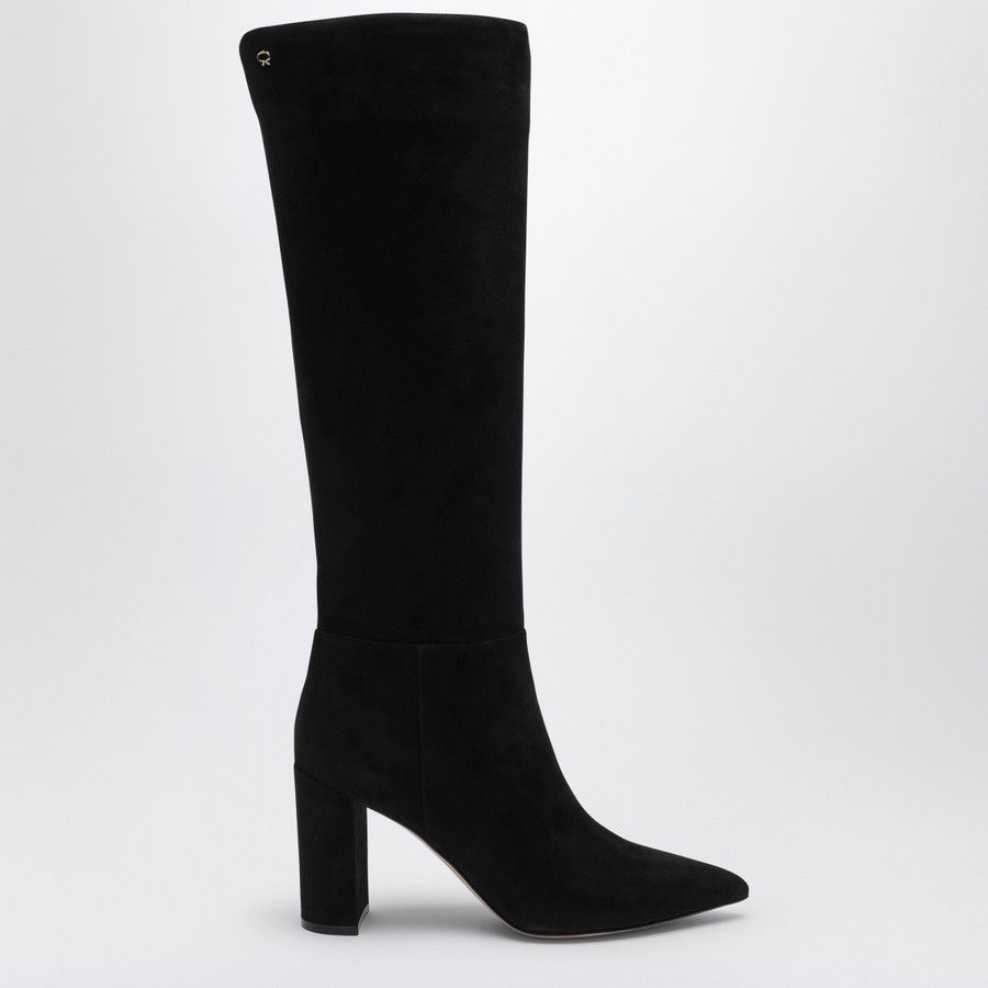 Gianvito Rossi o1d2blof0824 Suede Boots in Black Size US 10 / IT 40 - 1 Thumbnail