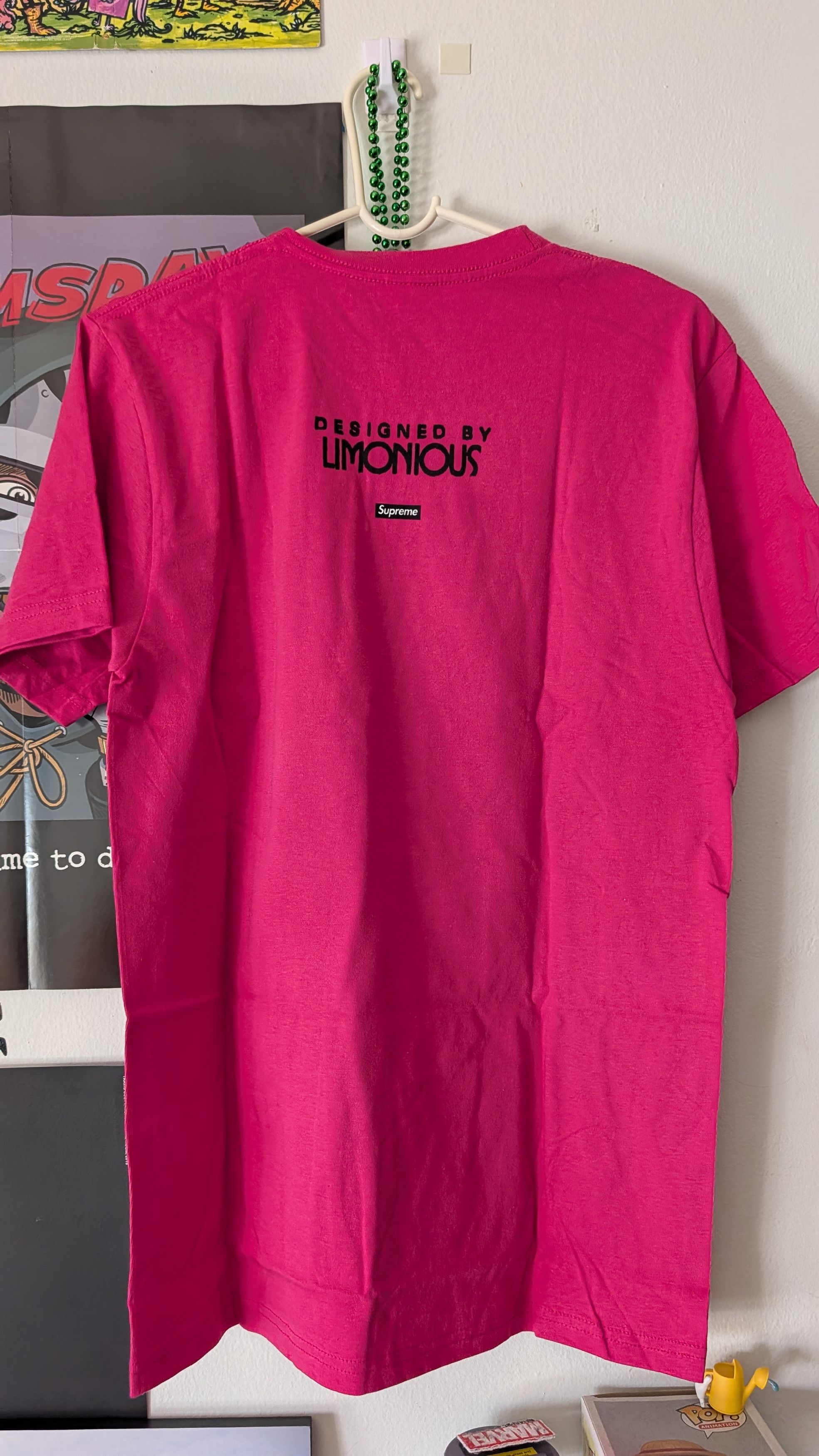 Supreme Supreme limonious pink tee SS17 Size US M / EU 48-50 / 2 - 3 Thumbnail