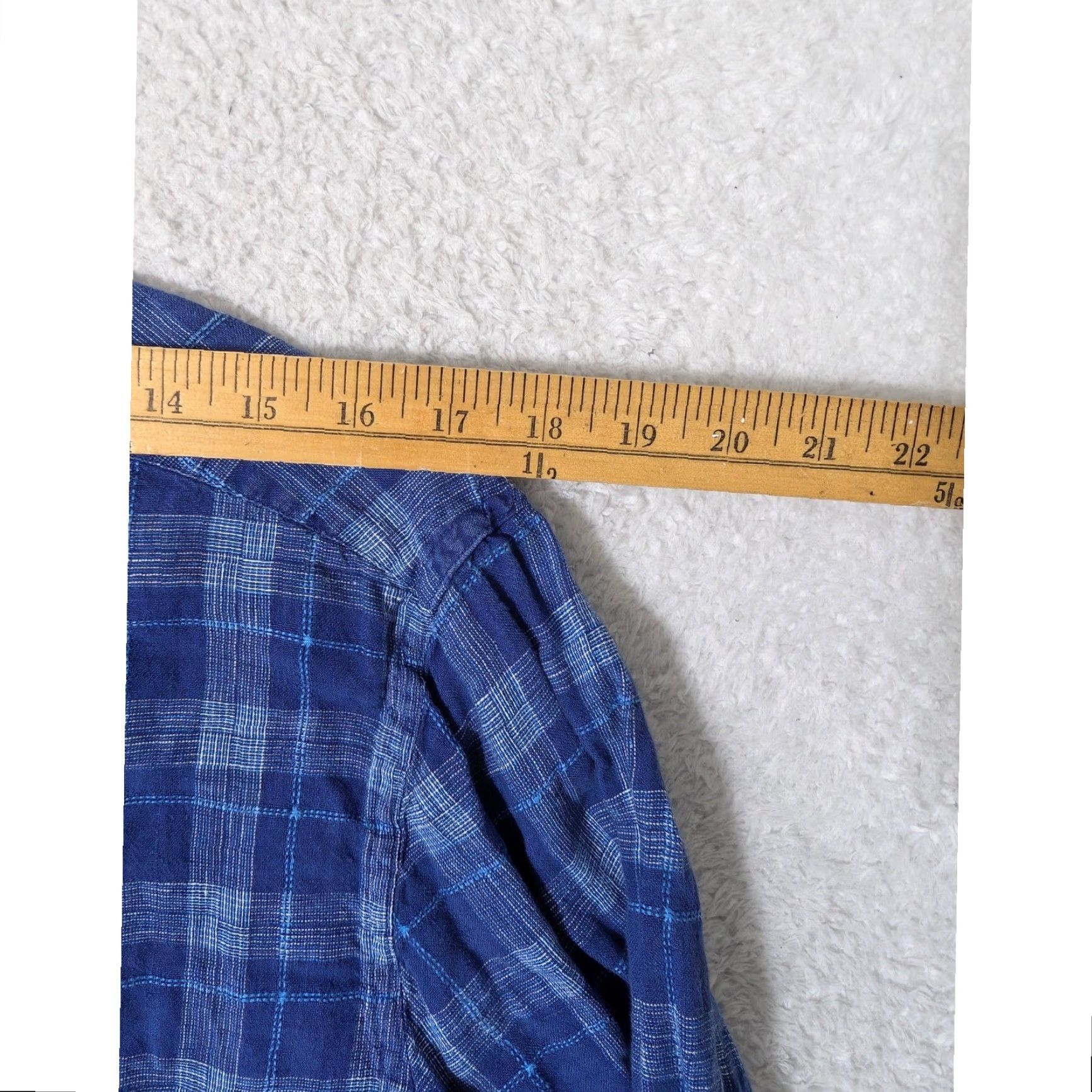 Brooks Brothers Brooks Brothers Button-Down Shirt Mens L Blue Plaid 100% Linen L/S Pockets Shirt Button-Up Casual Classic Travel Size US L / EU 52-54 / 3 - 6 Thumbnail