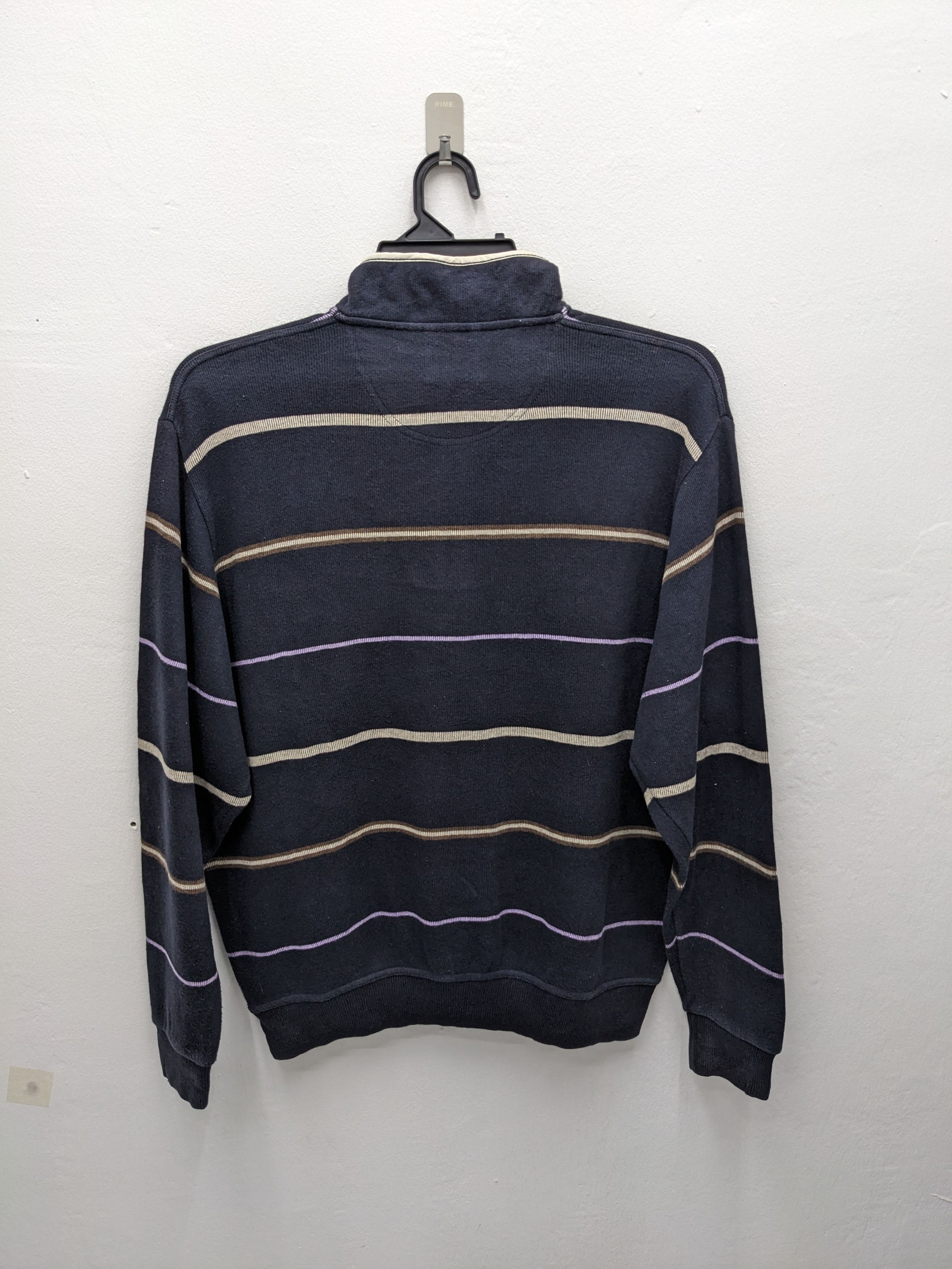 Macbeth Vintage Macbeth Jeans Co. Striped Single Pocket Sweatshirt Size US L / EU 52-54 / 3 - 6 Thumbnail
