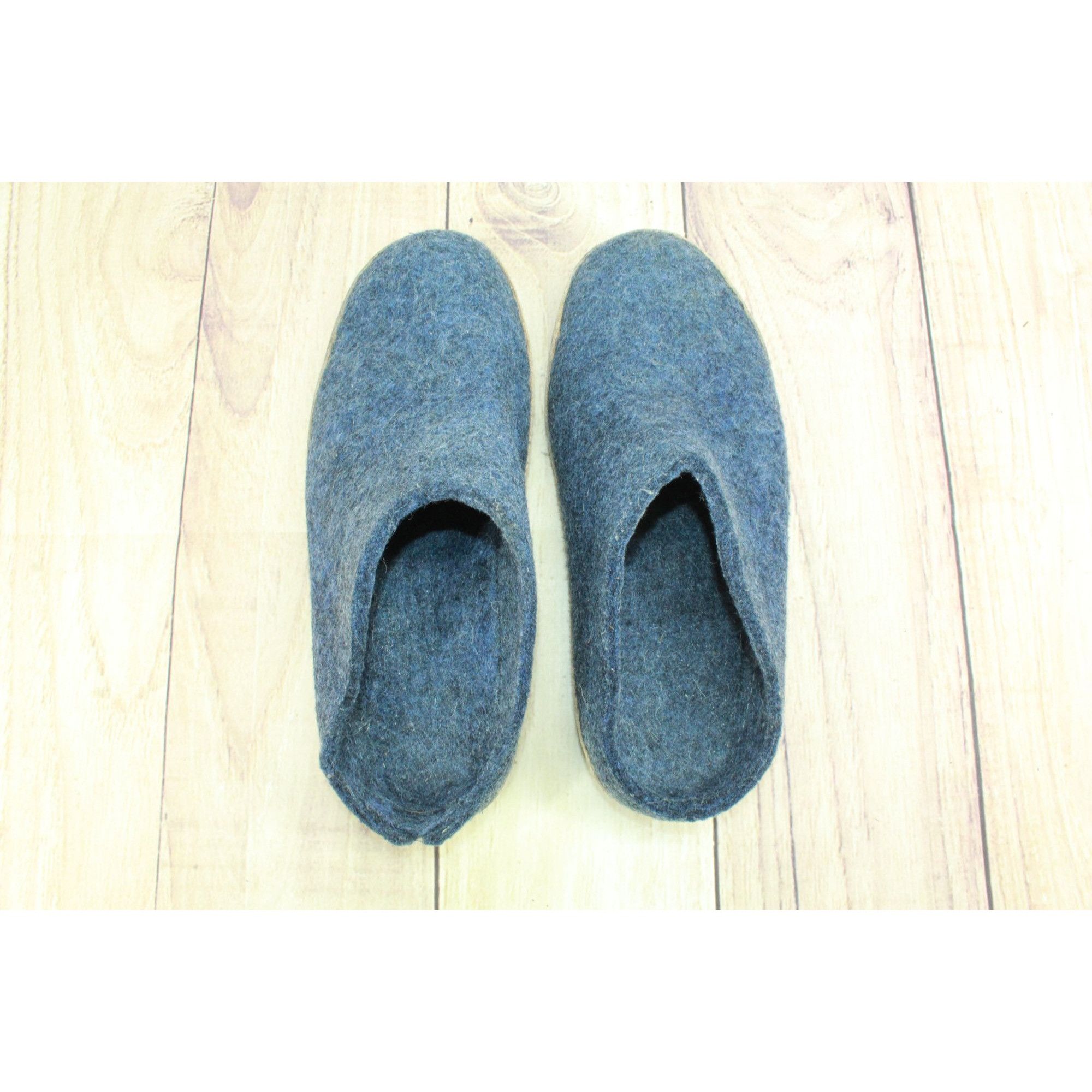 glerups Glerups Men's Felt Wool Slip On Comfort Clogs Slippers Size US 10 / EU 43 - 7 Thumbnail