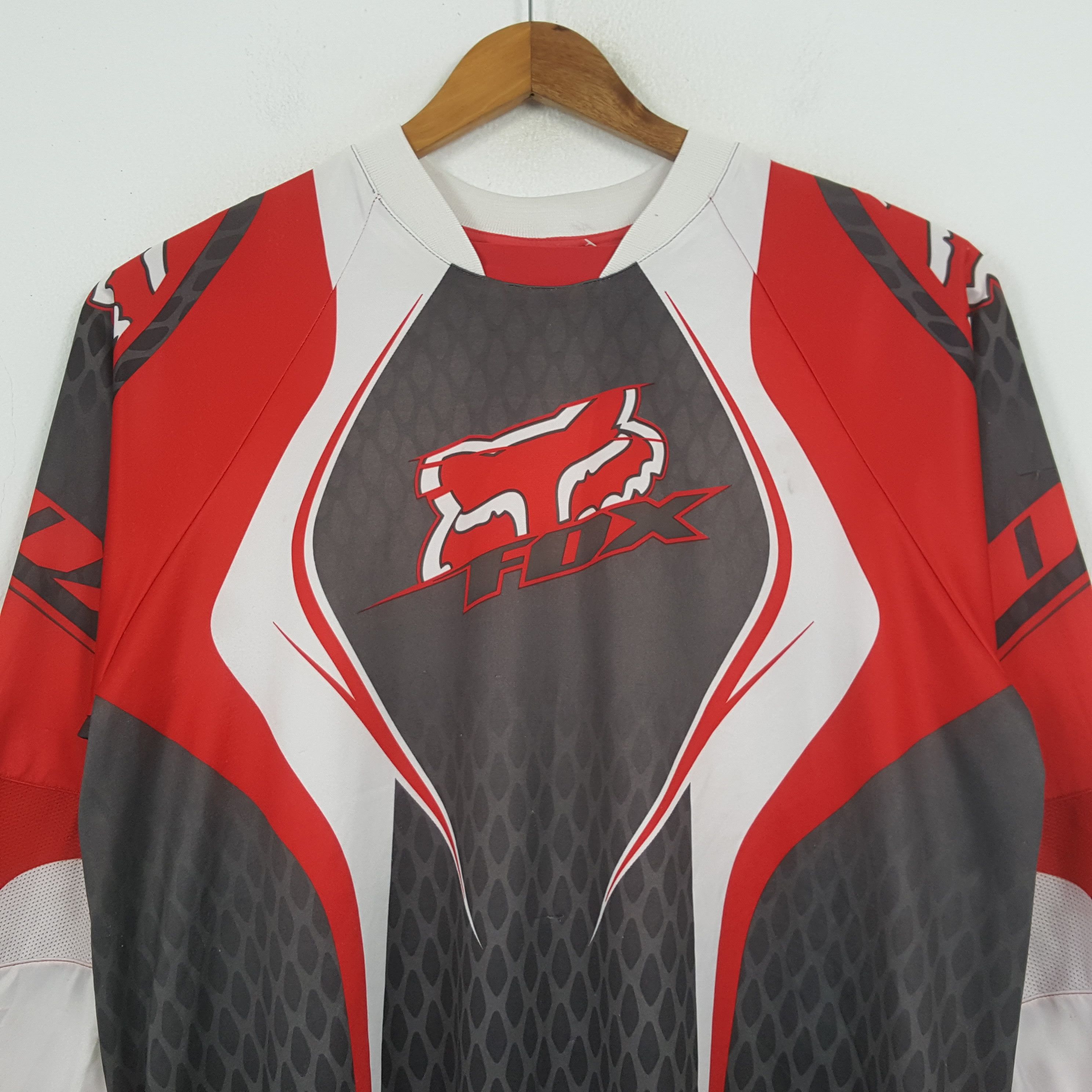 Fox Racing × Vintage Vintage FOX RACING Motorsports Racing Jersey C285N69 Size US XL / EU 56 / 4 - 2 Thumbnail