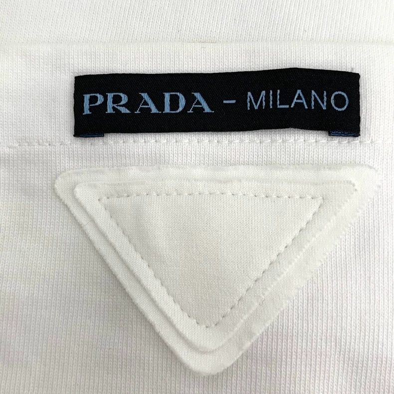 Prada PradaWhite bow cotton round-neck vest Size XS / US 0-2 / IT 36-38 - 5 Thumbnail