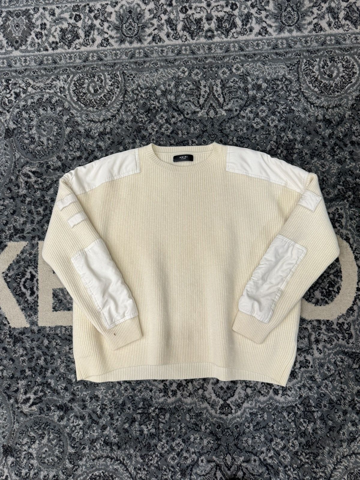 Amiri Military Patch Crewneck Sweater