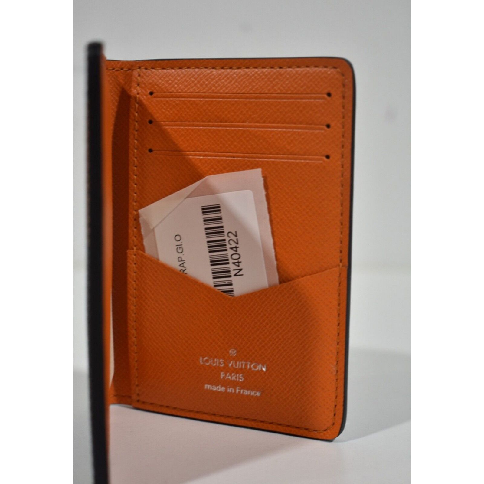 Louis Vuitton Louis Vuitton Orange Monogram Logo Pocket Organizer Wallet Size ONE SIZE - 6 Thumbnail