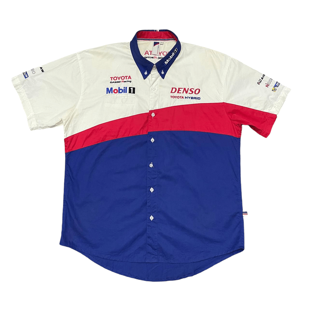 Japanese Brand Vintage Toyota Hybrid Racing Button Up Shirt Size US XL / EU 56 / 4 - 1 Thumbnail