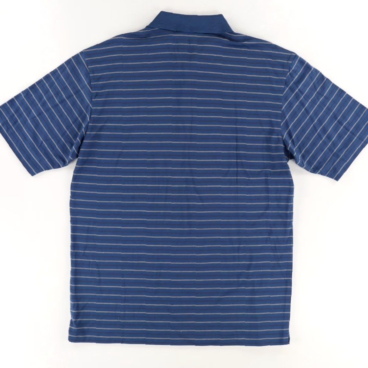 Nike VTG Nike TW Tiger Woods Cotton Blend Striped Polo Shirt Blue Men's M Size US M / EU 48-50 / 2 - 4 Thumbnail