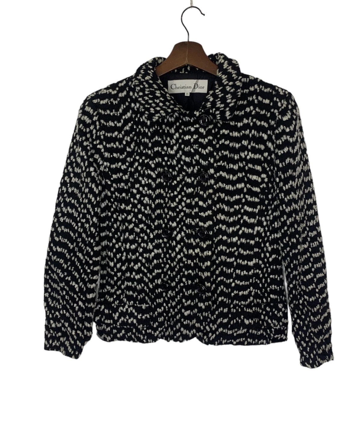 Vintage CHRISTIAN DIOR Tweed Wool Jacket