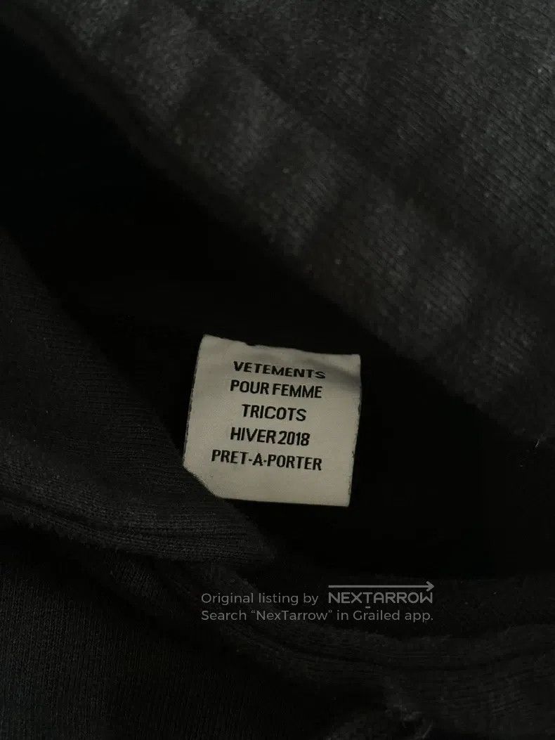 Vetements Vetements Asymmetric Black Cut-Out Hoodie Size US XS / EU 42 / 0 - 9 Thumbnail
