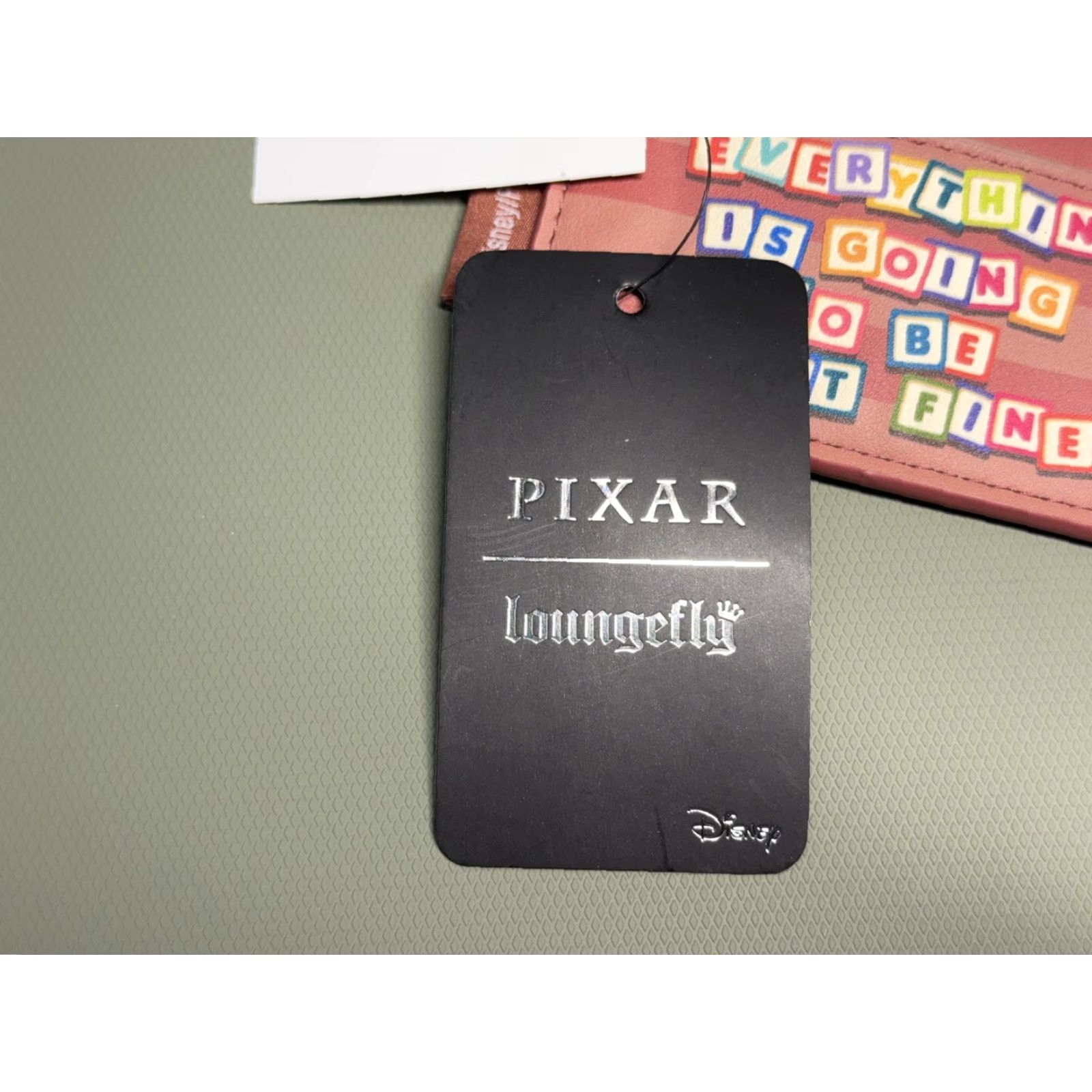 Vintage Pixar Loungefly Toy Story Cardholder Wallet Bonnie Everything Is Going To Be Fin Card Wallet Womens One Size Pink Cartoon Movie Quotes Heart Love 2021 Size ONE SIZE - 4 Thumbnail