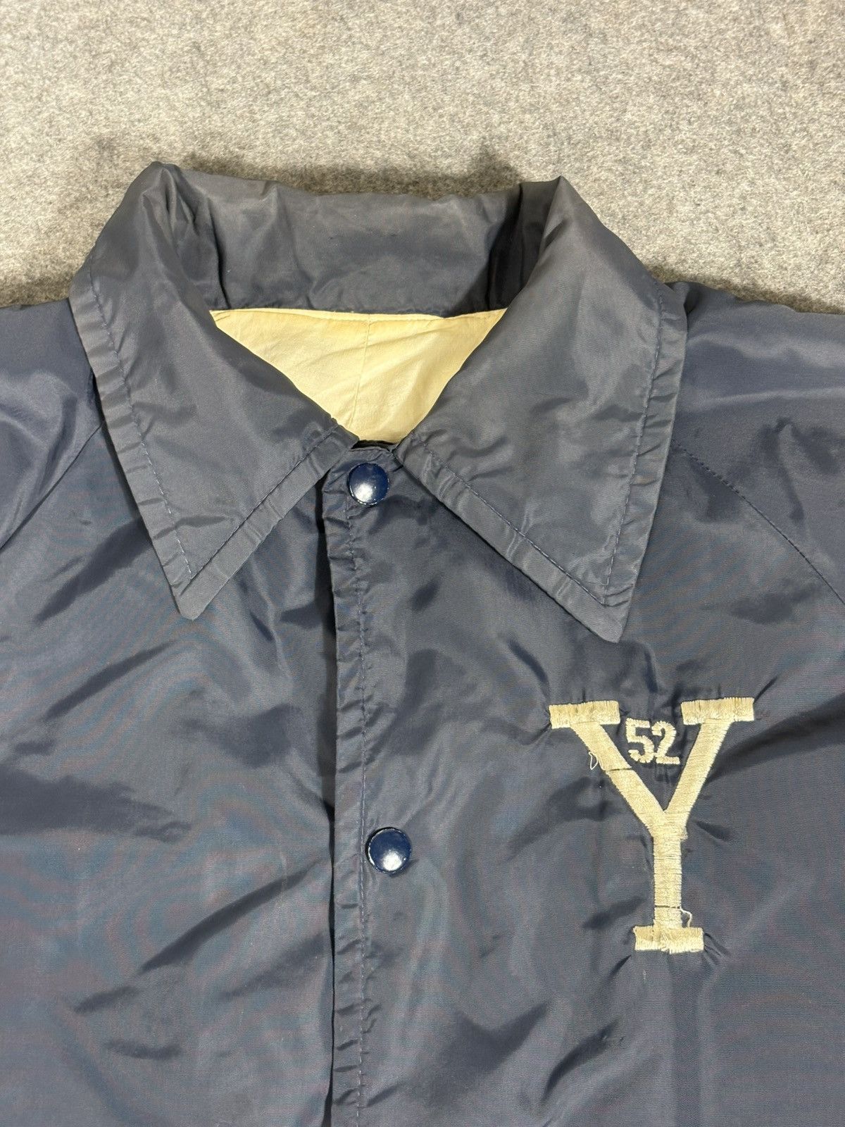 Starter Vintage Starter Yale University Coach Jacket Mens Medium Size US M / EU 48-50 / 2 - 2 Thumbnail