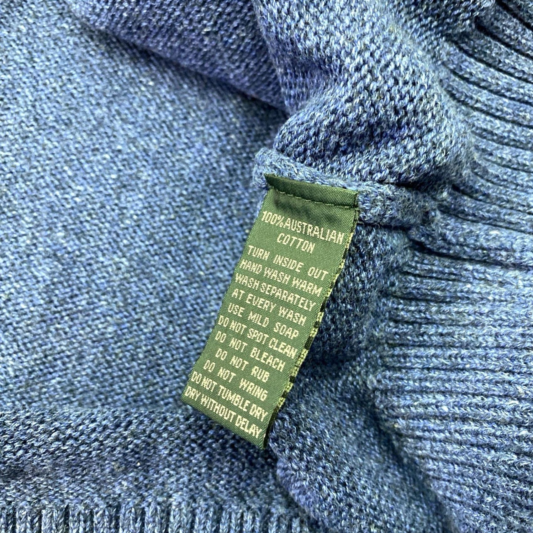 Rodd & Gunn Rodd & Gunn Sweatshirt Mens XL Blue 1/4 Zip Long Sleeve Cotton Knit Henley Zip Sweatshirt Size US XL / EU 56 / 4 - 5 Thumbnail