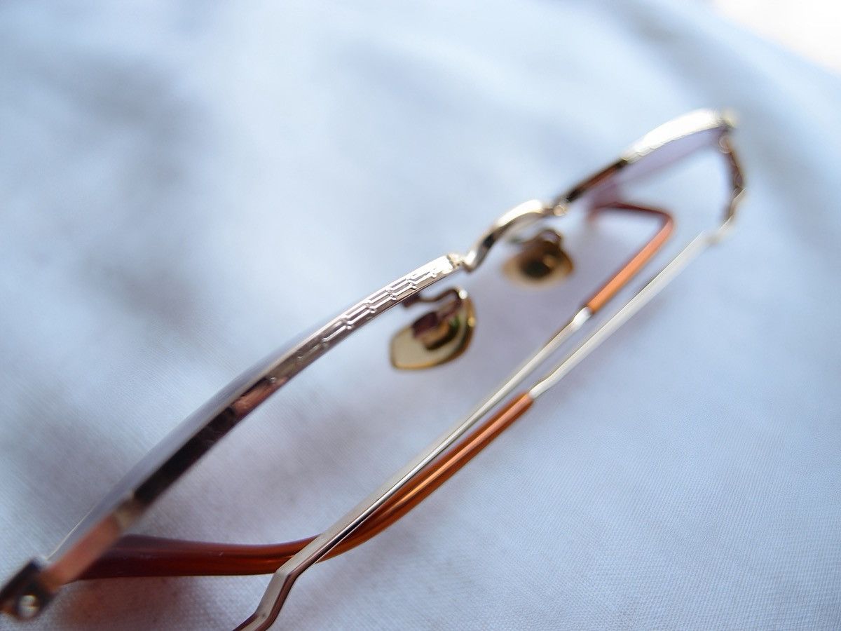 Emporio Armani Emporio Armani Sunglasses Purple Lenses Gold Metal Frame Size ONE SIZE - 5 Thumbnail