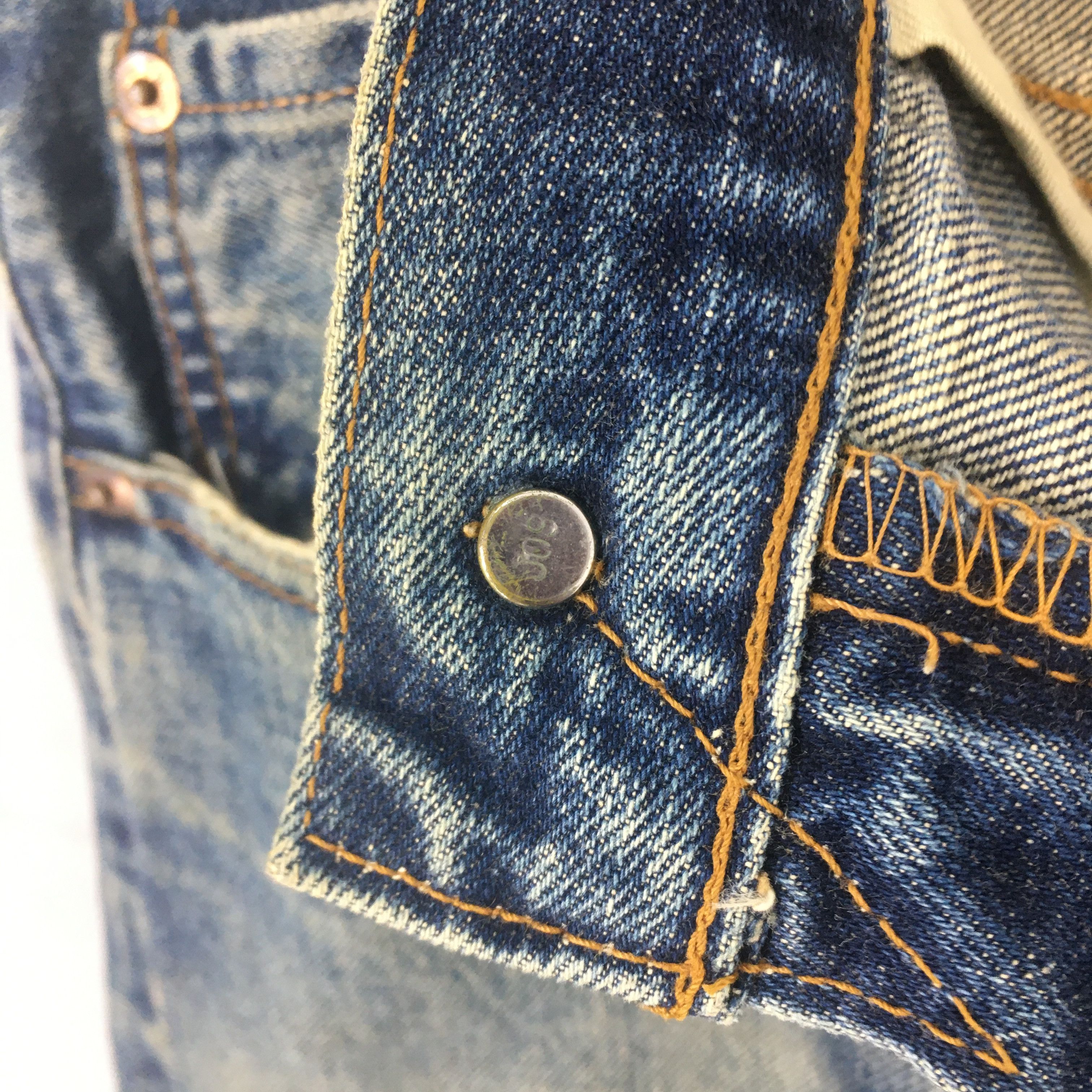Levi's 32x29.5 Vintage 90s Levis 502 LVC Big E Japan Faded S2038 Size US 32 / EU 48 - 7 Thumbnail