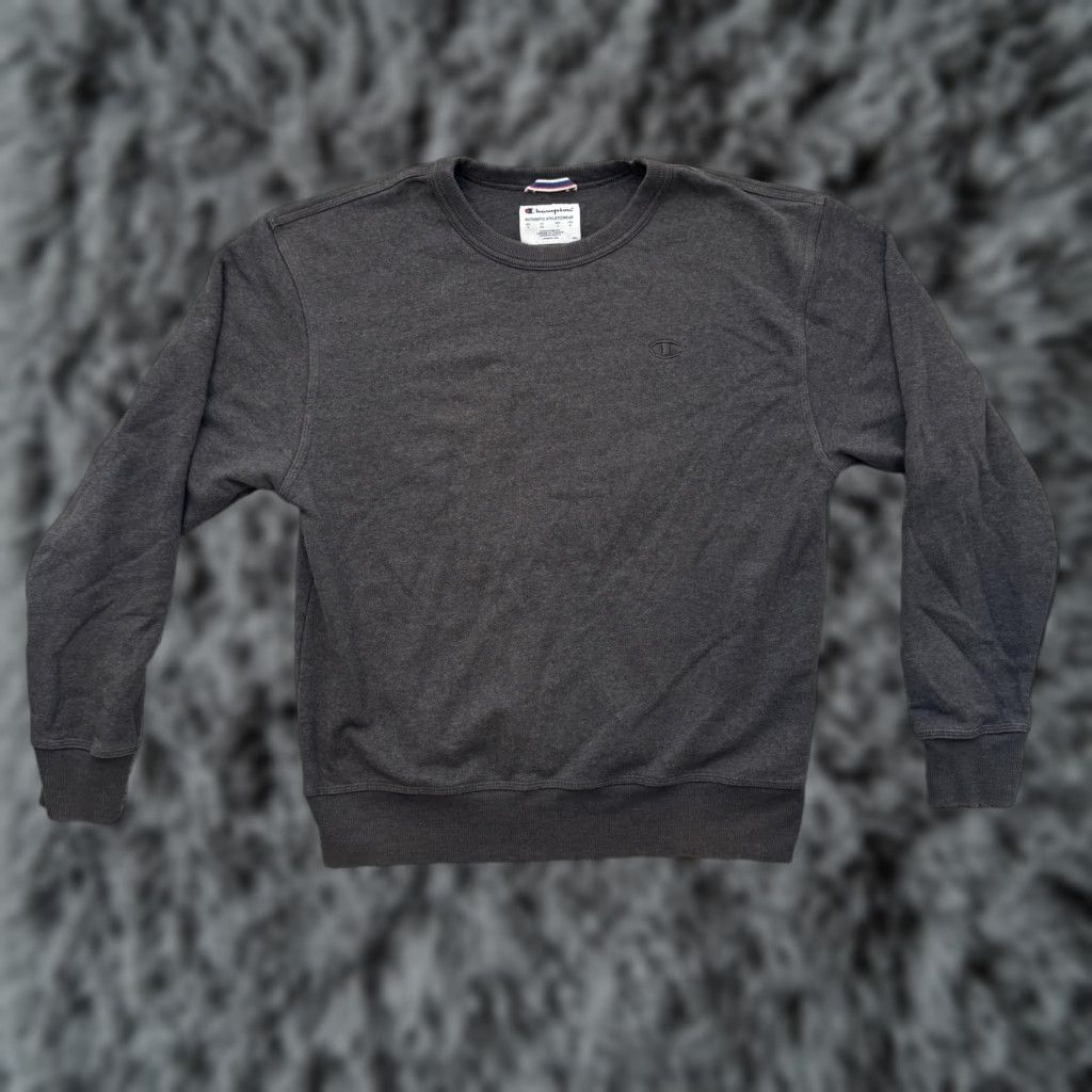 Champion Champion Sweatshirt Mens Medium Crewneck Pullover Black Embroidered Athleisure Size US M / EU 48-50 / 2 - 1 Thumbnail