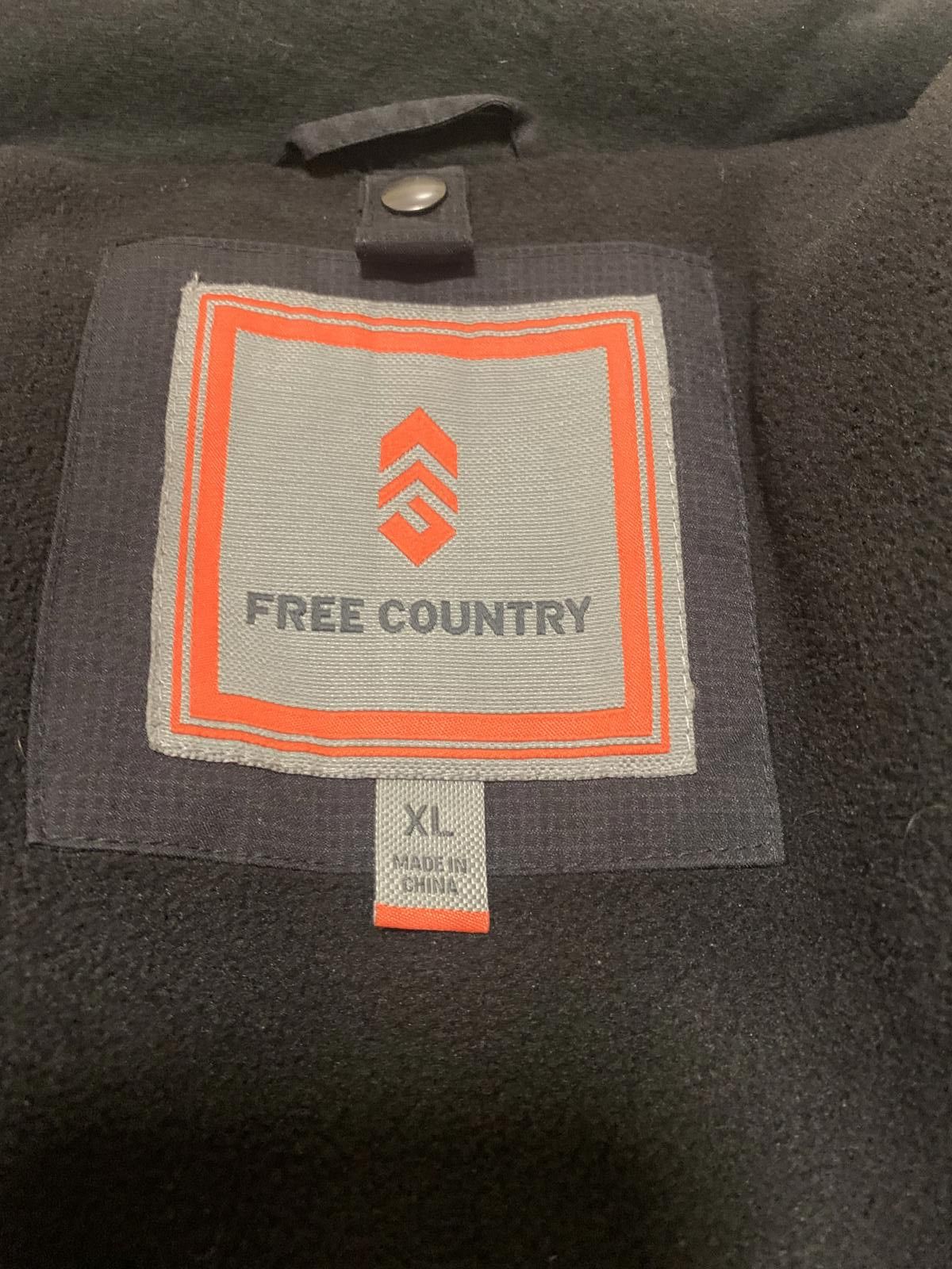 Free Country Free Country Men's XL Black Utility Hooded Jacket Coat Size US XL / EU 56 / 4 - 4 Thumbnail