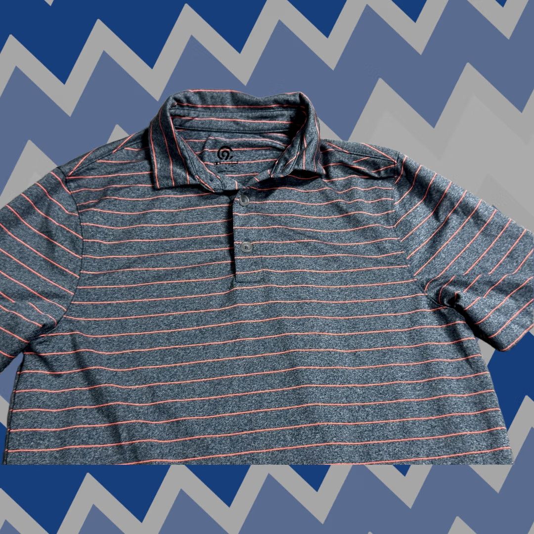 Champion Champion Polo Shirt Mens Small Gray Striped Stretch Performance Golf Casual Size US S / EU 44-46 / 1 - 1 Thumbnail