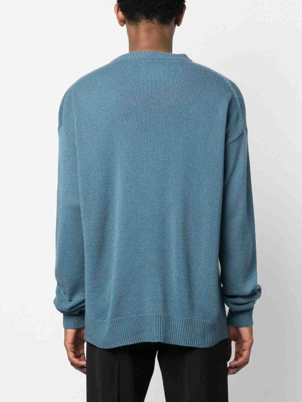 Jil Sander o1y1124 Crewneck Cashmere Blends Sweater in Blue Size US S / EU 44-46 / 1 - 5 Thumbnail