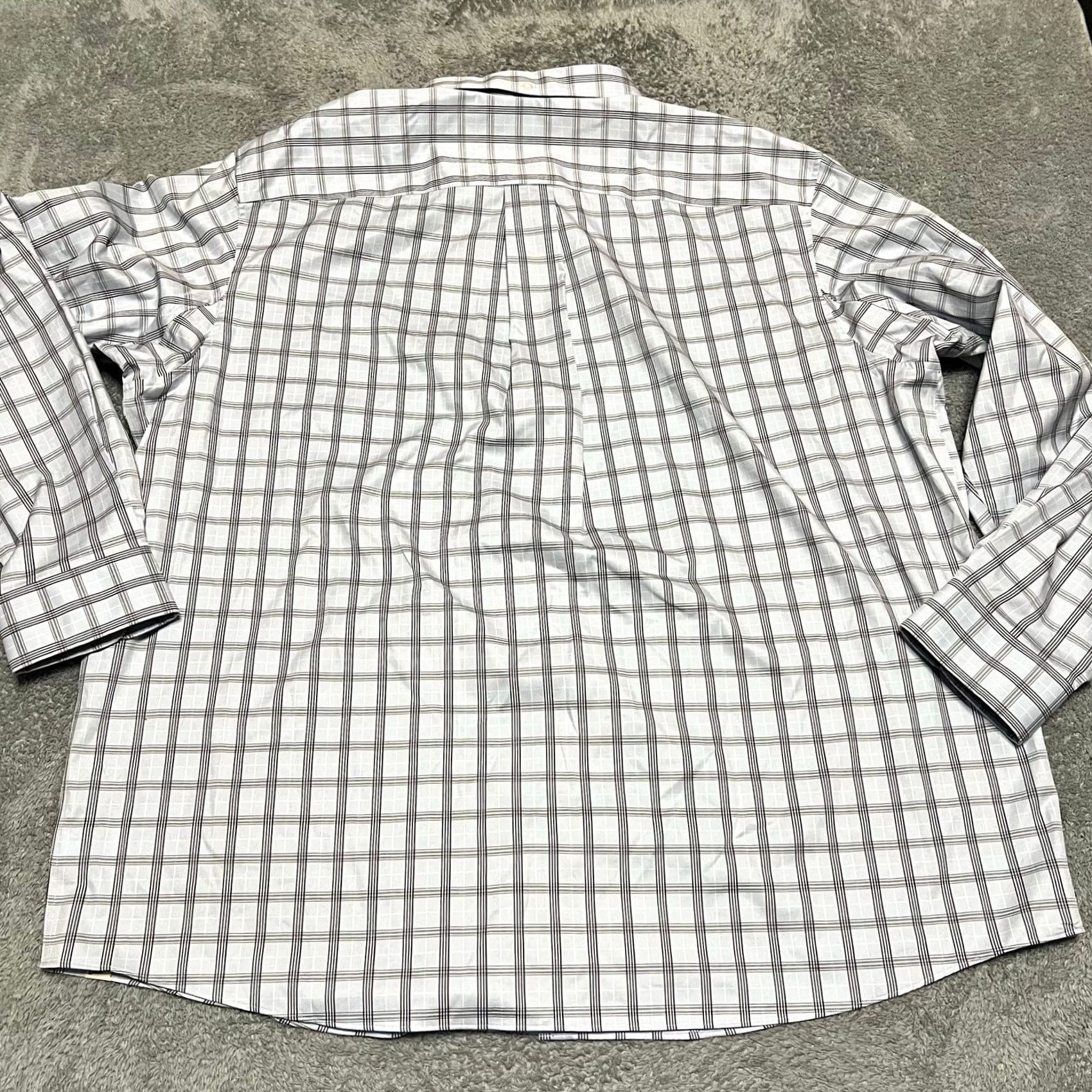Duluth Trading Company Duluth Shirt Mens 3XL Tall Plaid Wrinkle Fighter Blue Long Sleeve Button Size US XXL / EU 58 / 5 - 3 Thumbnail