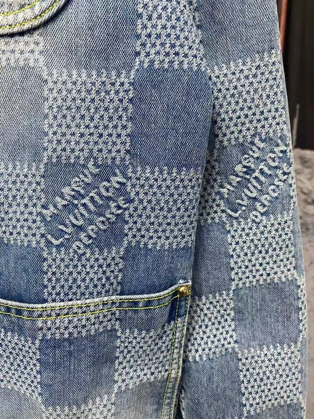 Louis Vuitton louis vuitton checkered denim jacket. Size US L / EU 52-54 / 3 - 5 Thumbnail