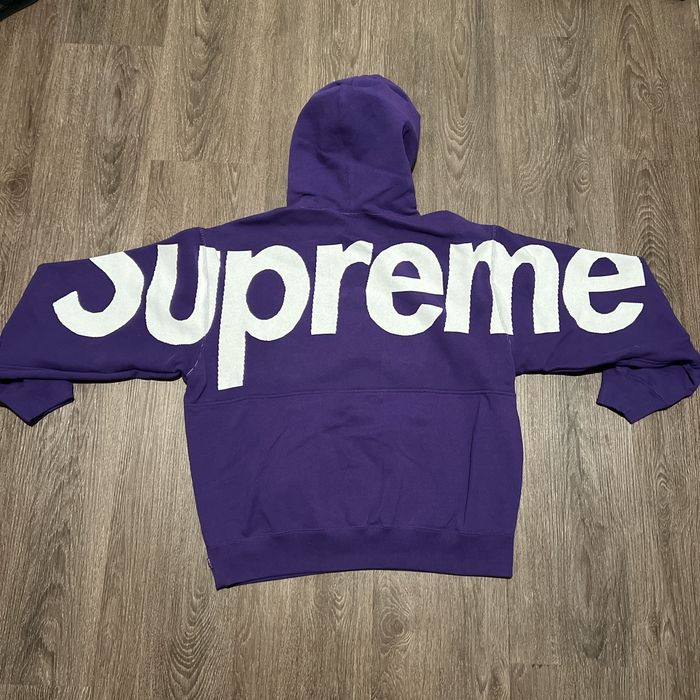 Supreme Supreme Big Logo Jacquard Hooded Sweatshirt | Grailed