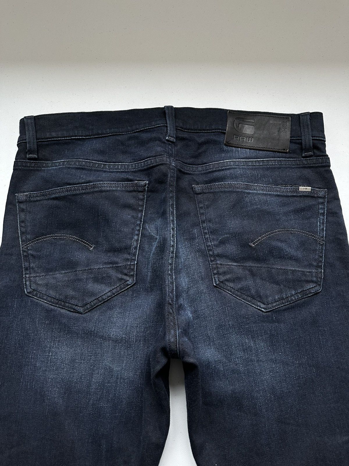 G-Star × Japanese Brand × Jean G Star Raw 3301 Slim Denim Jeans Size US 34 / EU 50 - 6 Thumbnail