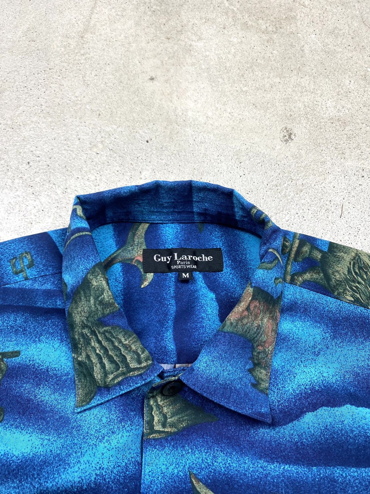 Vintage Rare! Vintage Guy Laroche Paris Hawaiian Shirt Y2K Size US M / EU 48-50 / 2 - 7 Thumbnail