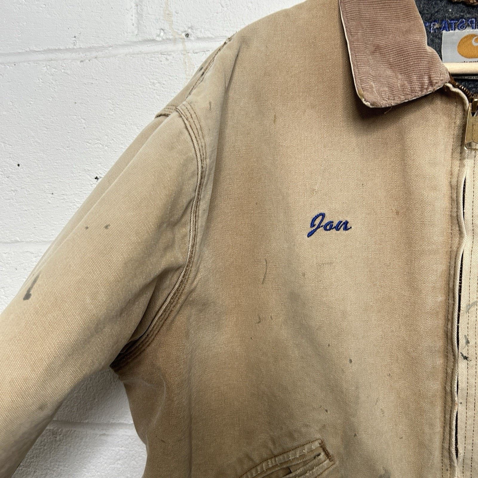 Carhartt Vintage Carhartt Blanket-Lined Detroit Jacket “Brown” J01 Size US XL / EU 56 / 4 - 4 Thumbnail