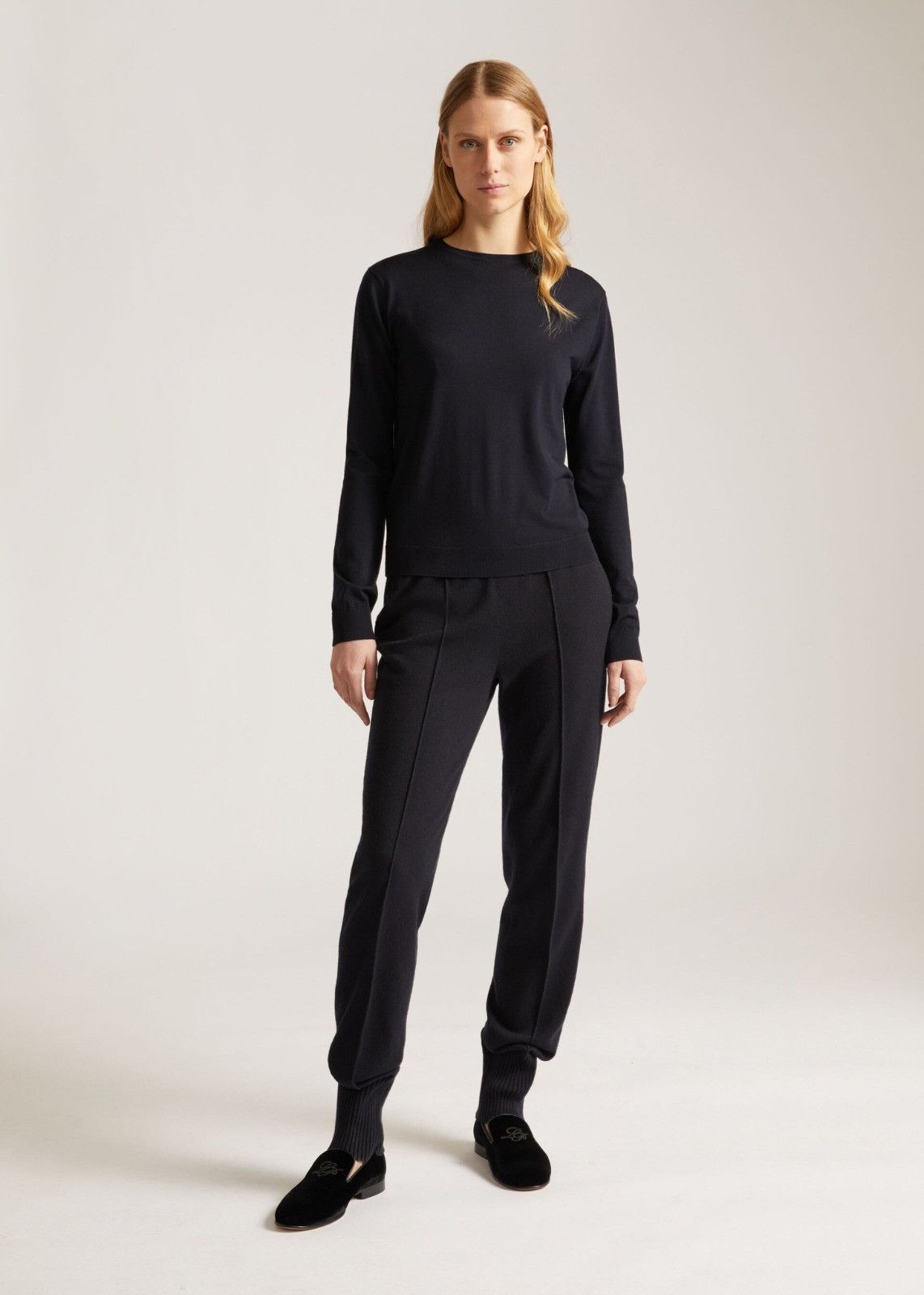 Loro Piana o1srvl11e1224 Mellbreak Cashmere Pant in Black Size 28" / US 6 / IT 42 - 4 Thumbnail