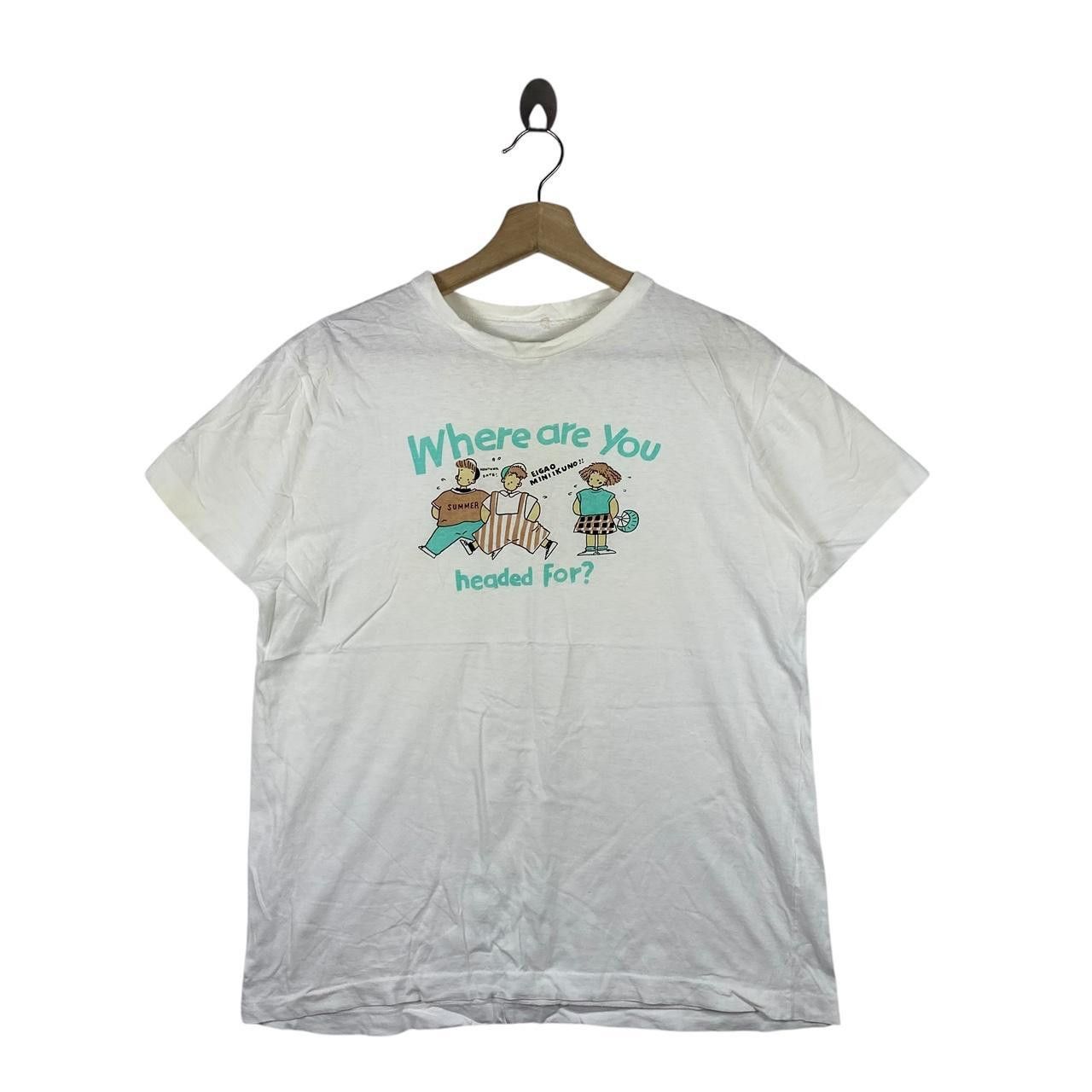 Vintage Vintage JAPAN ANIME Tee Shirt Top Eigao Miniikuno Manga Size US M / EU 48-50 / 2 - 1 Thumbnail