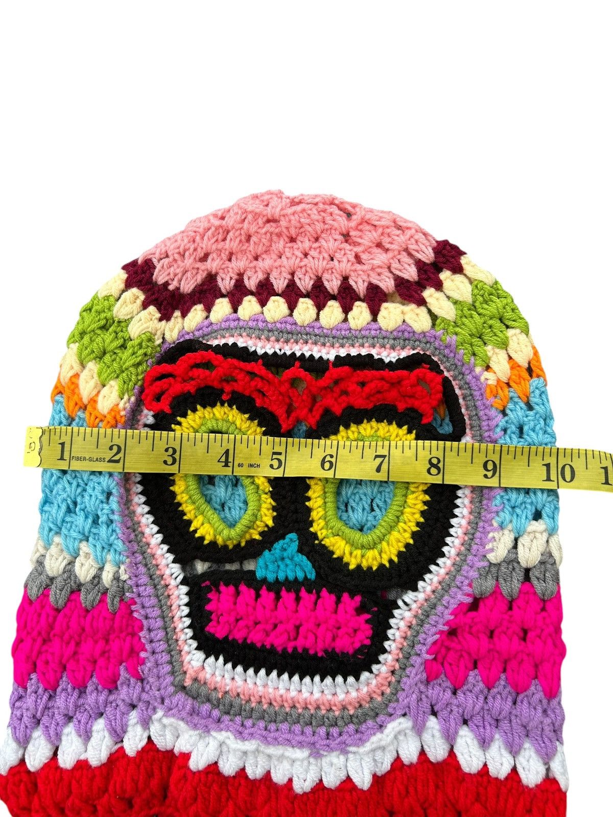 Japanese Brand Rare Crochet Knitted Handmade Balaclava Japanese Style Size ONE SIZE - 3 Thumbnail