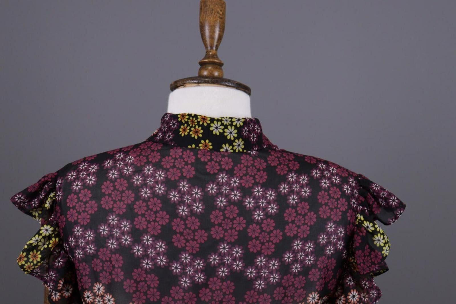 Dsquared2 Dsquared2 Black Mesh Floral Button Down Blouse Shirt Size 38 Size M / US 6-8 / IT 42-44 - 10 Thumbnail