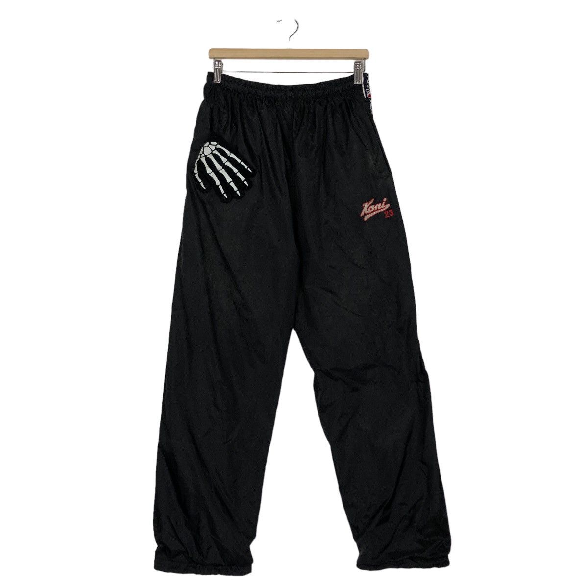 Japanese Brand 🔥90’s Vintage Karl Kani Striped Pants Big Logo Spell Out Size US 28 / EU 44 - 2 Thumbnail