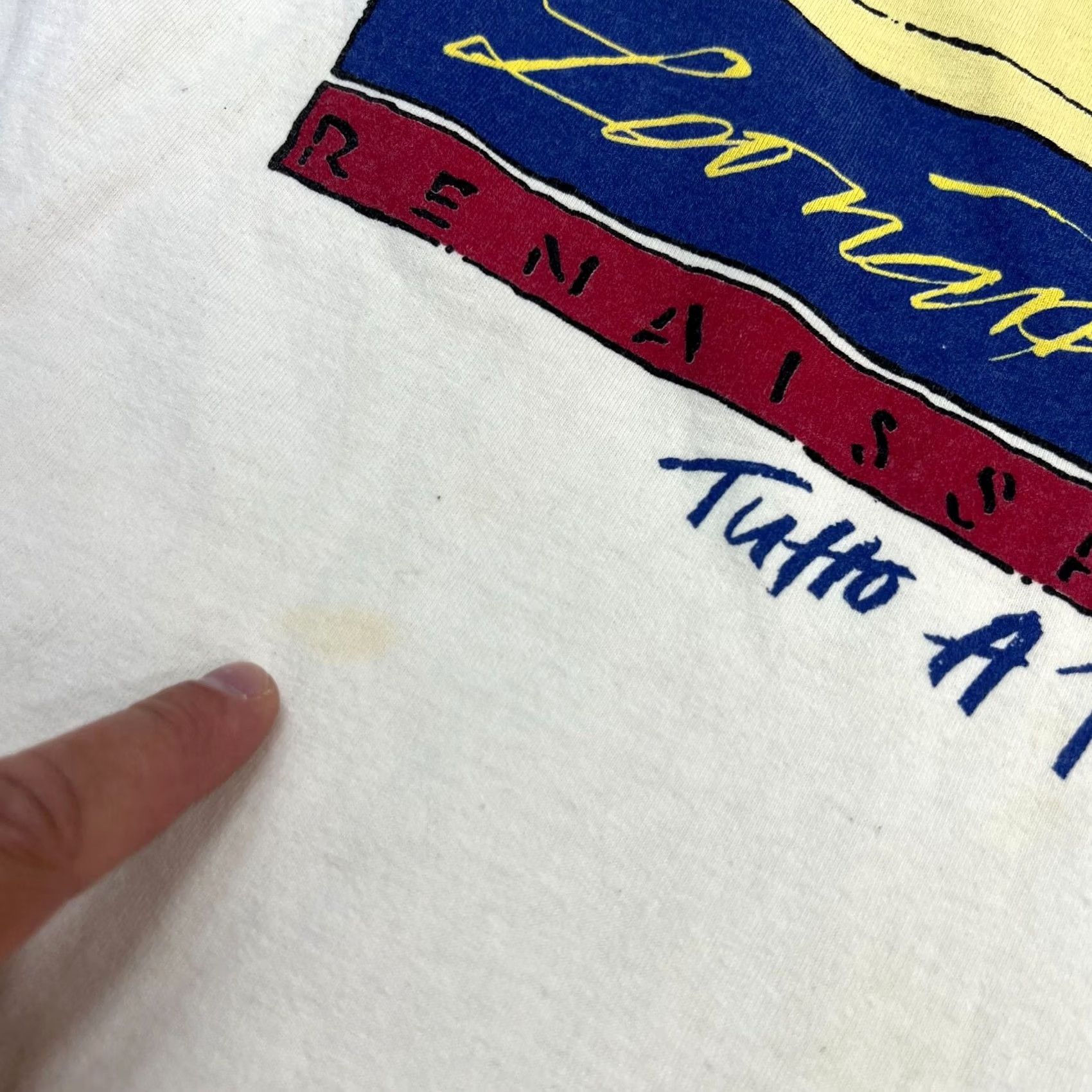 Vintage Vintage Shirt USA Made Graphic Print Short Sleeve White L Size, 80s Theme Size US L / EU 52-54 / 3 - 6 Thumbnail