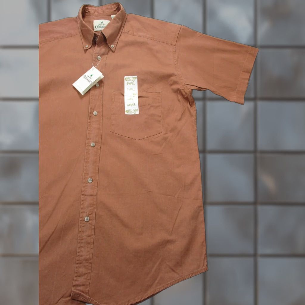 Vintage Johnny Morris Outdoors Shirt Mens Small Short Sleeve Cotton Button-Up New Size US S / EU 44-46 / 1 - 1 Thumbnail