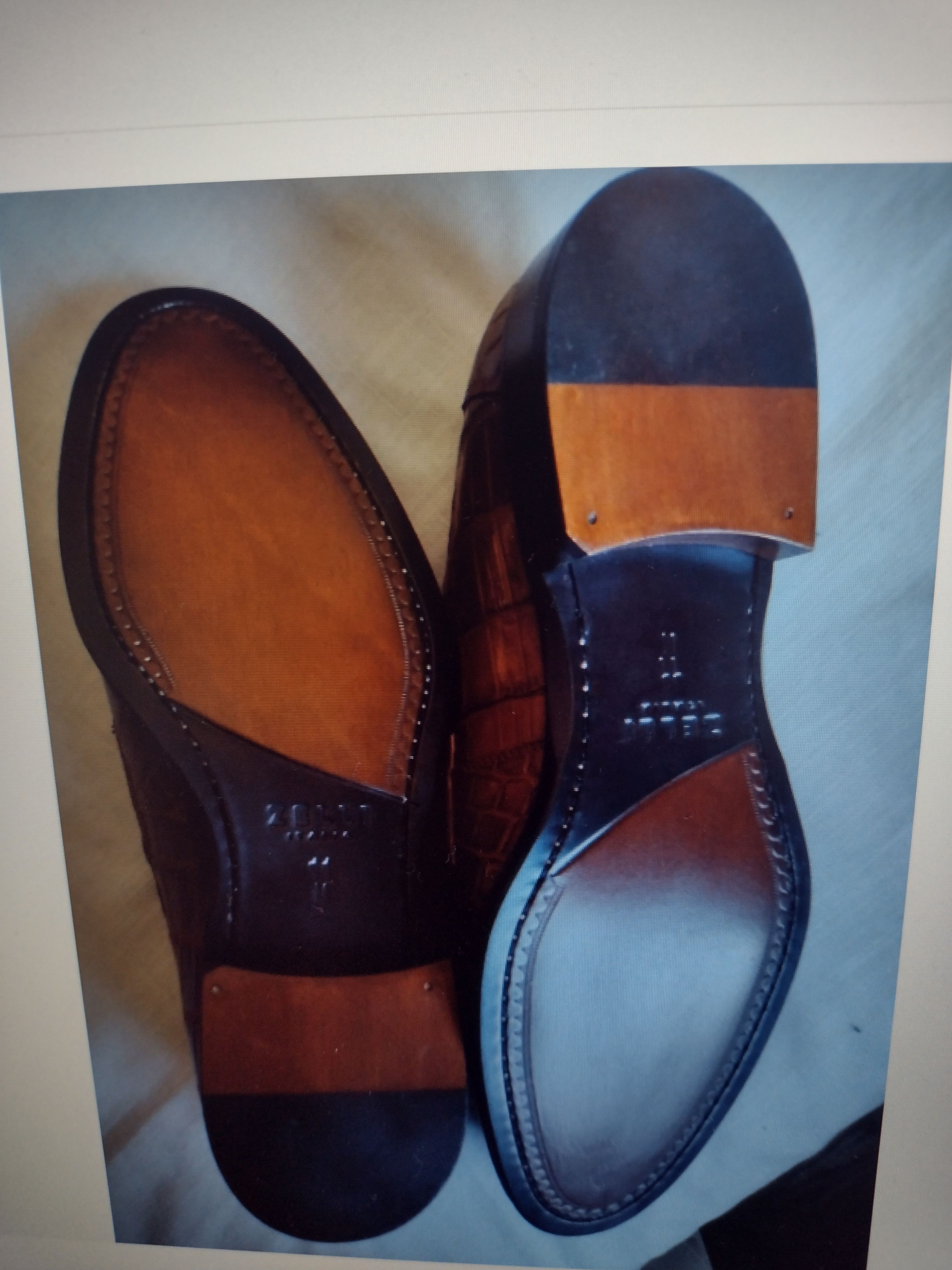 Zelli ZELLI- "Roma-Nile"Crocodile Loafers Size US 11 / EU 44 - 3 Thumbnail