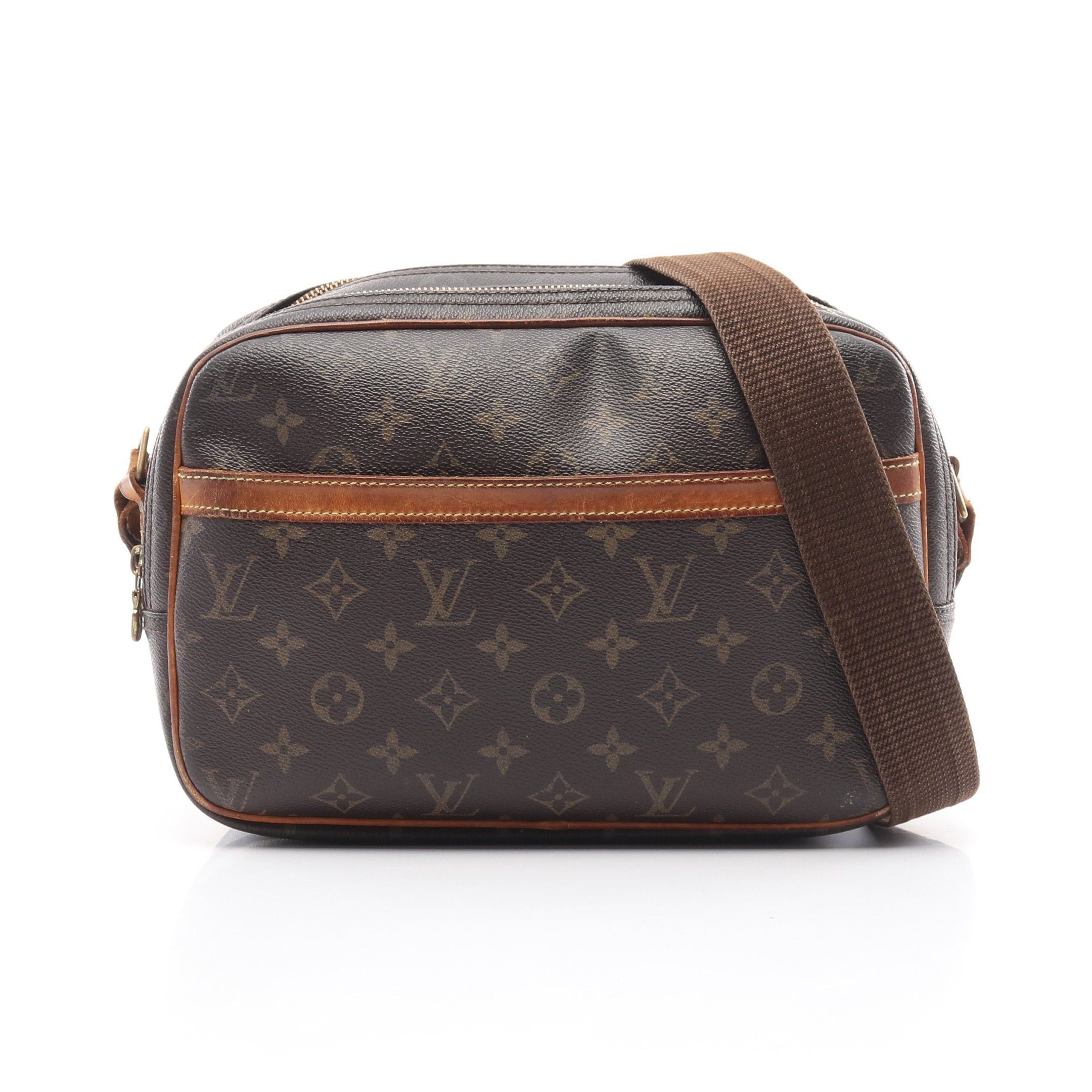 Louis Vuitton Reporter Pm Monogram Shoulder Bag Leather Brown, Women's