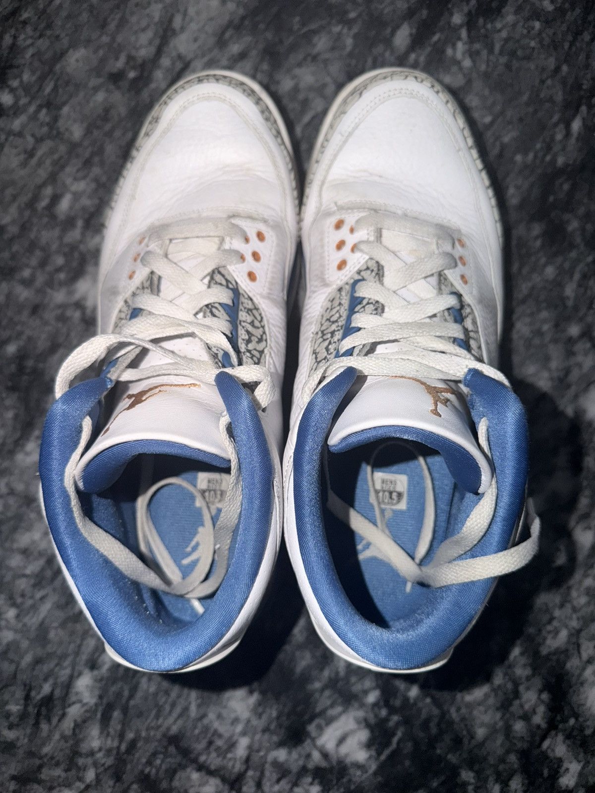 Jordan Brand Nike Air Jordan 3 Retro Wizards CT8532-148 White True Blue Size US 10.5 / EU 43-44 - 5 Thumbnail