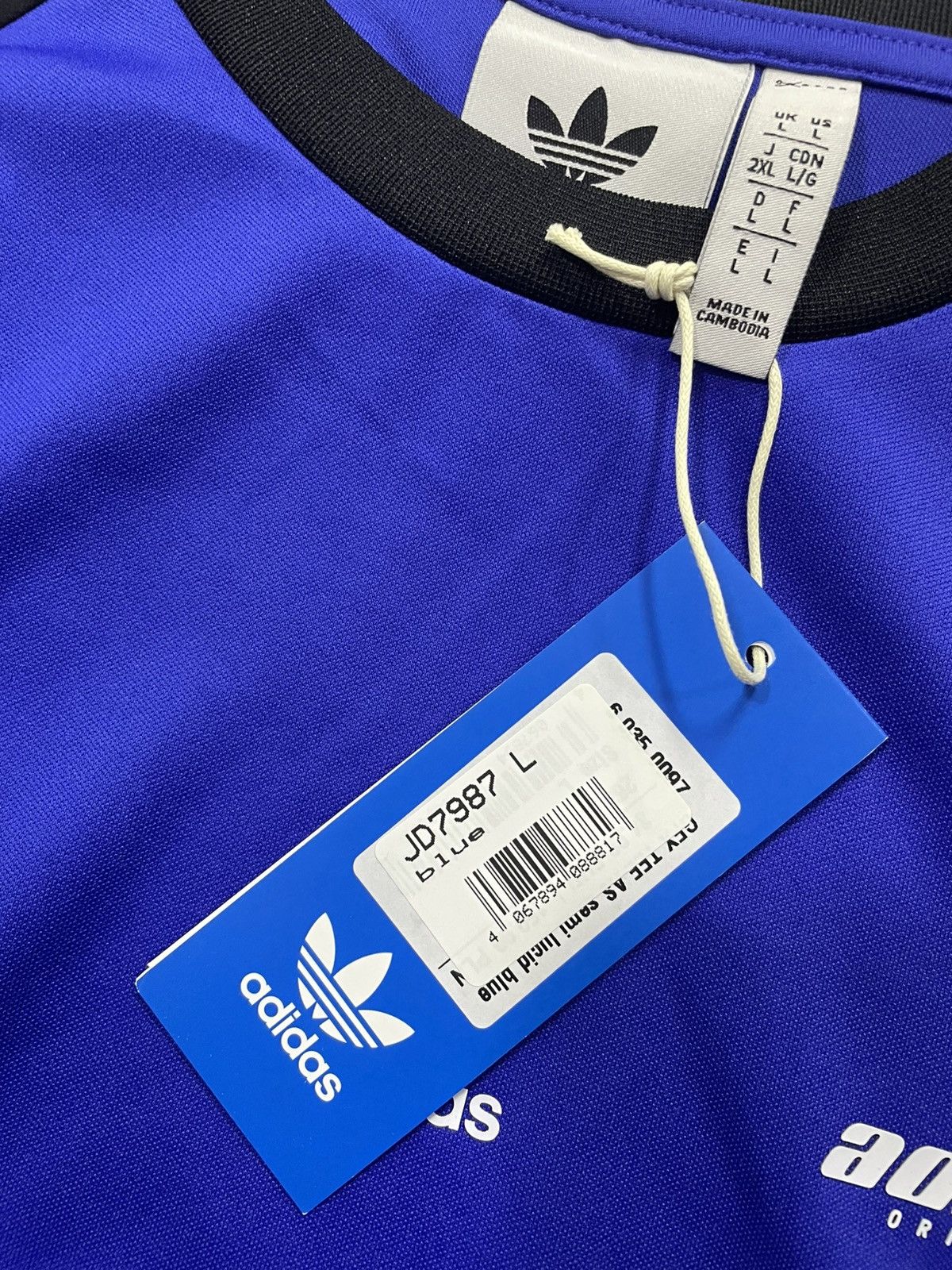 Adidas T-shirt Adidas Original Football Jersey size L Size US L / EU 52-54 / 3 - 3 Thumbnail