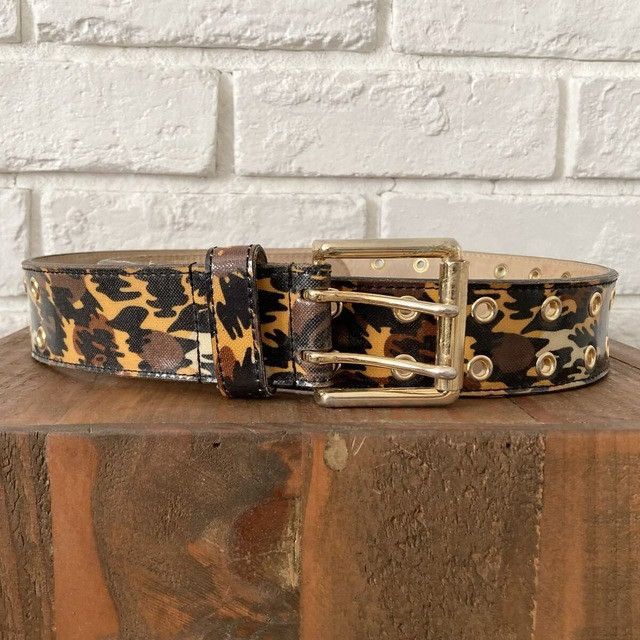 Bape 🔥Vintage🔥 BAPE Leopard Camo Belt a bathing ape NIGO Size ONE SIZE - 1 Thumbnail