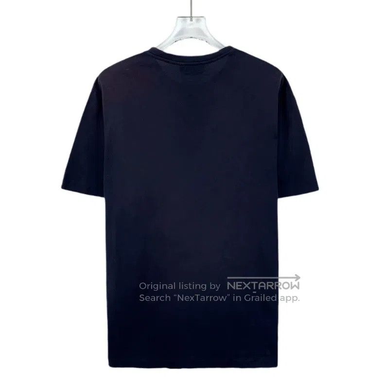 Hermes Hermes Navy Blue Horseshoe Button Embroidered Cotton Round Size XS / US 0-2 / IT 36-38 - 2 Thumbnail