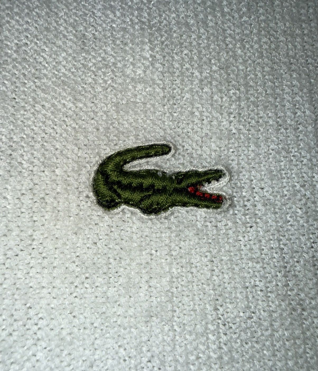 Izod Vintage IZOD Lacoste Cardigan USA Orlon Acrylic Cream Croc L Size US L / EU 52-54 / 3 - 3 Thumbnail