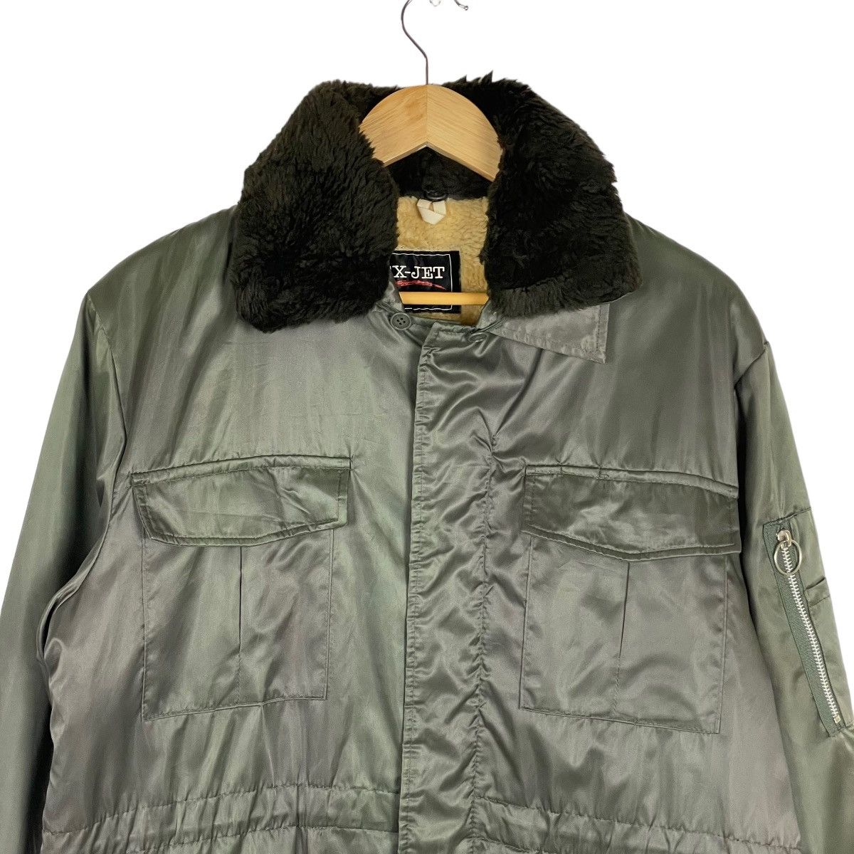 Japanese Brand Japanese Ex-Jet Faux Fur Tactical Jacket Size US M / EU 48-50 / 2 - 3 Thumbnail