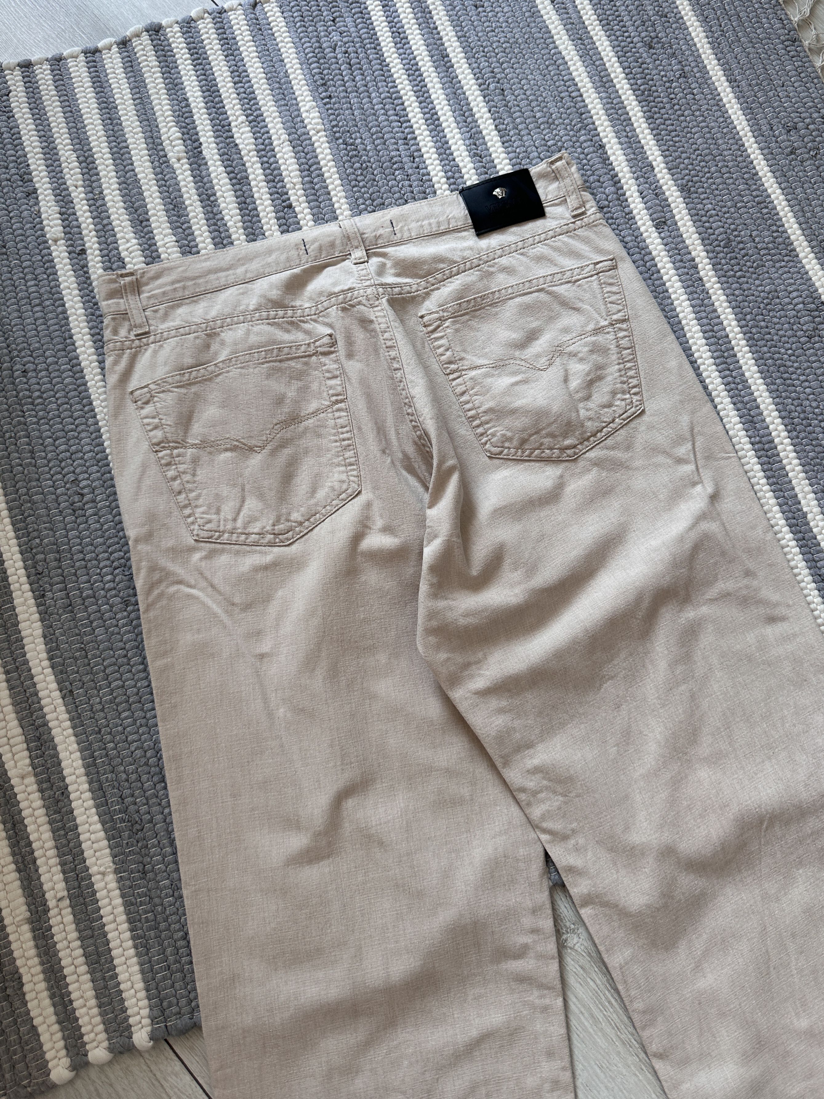Versace Jeans Couture Versace Jeans Couture Beige Pants Trousers Size US 34 / EU 50 - 4 Thumbnail